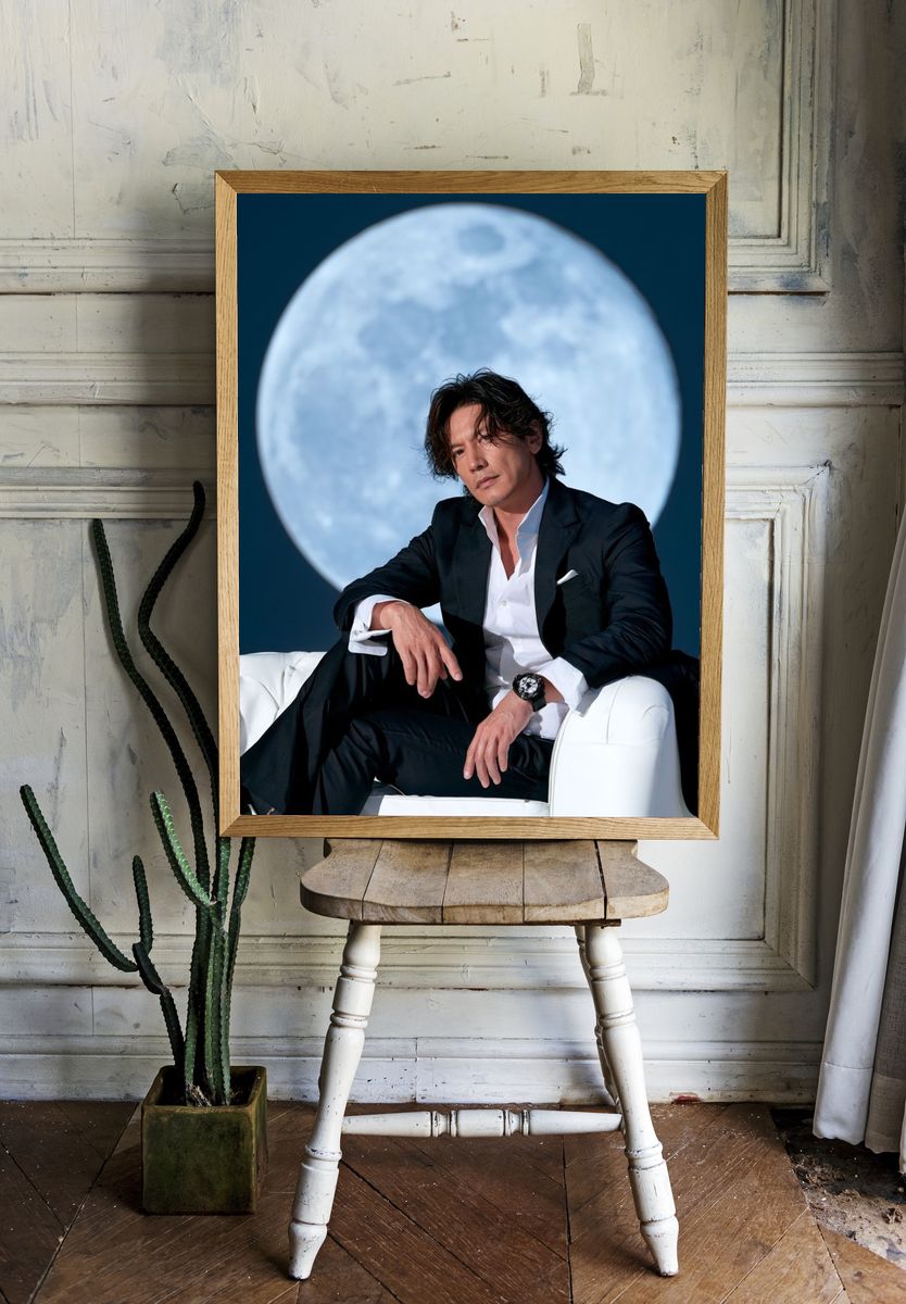Moonlit Portrait Photography Poster. room preview