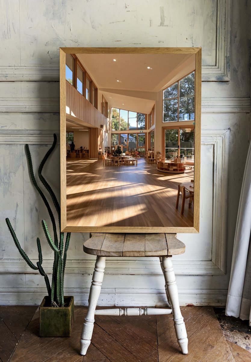 Sunlit Modern Interior Photography Poster. — room view 1