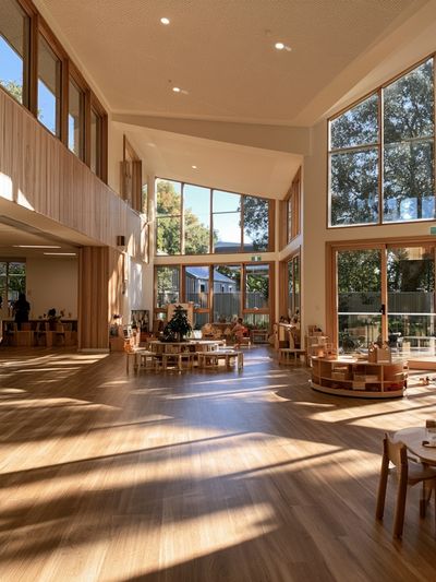 Sunlit Modern Interior Photography Poster.
