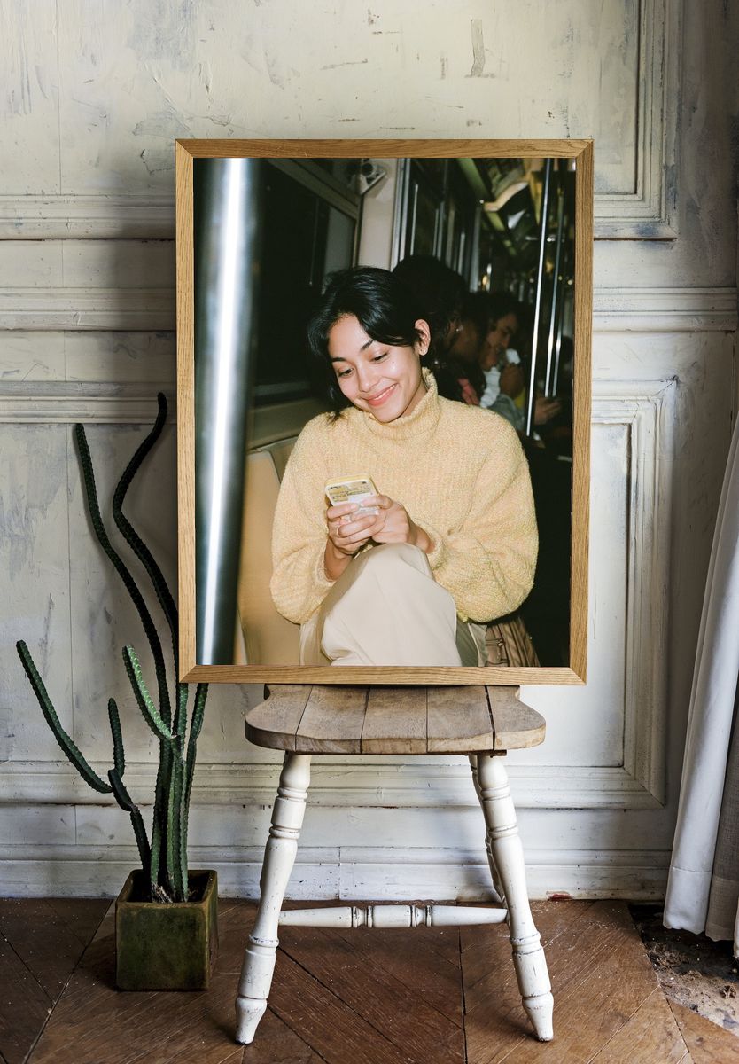 Subway Smile Photography Poster. — room view 1