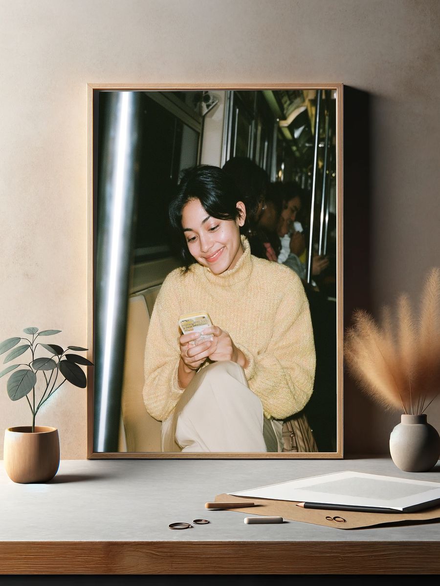 Subway Smile Photography Poster. — room view 2