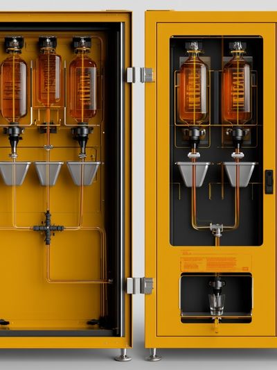 Industrial Coffee Machine Photography Poster.