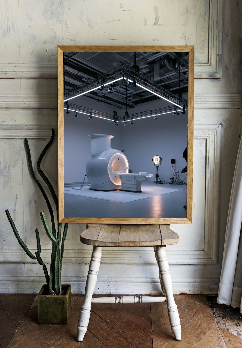 Futuristic MRI Studio Photography Poster. — room view 1