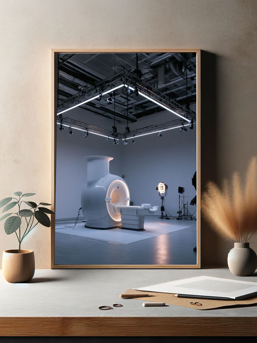 Futuristic MRI Studio Photography Poster. — room view 2