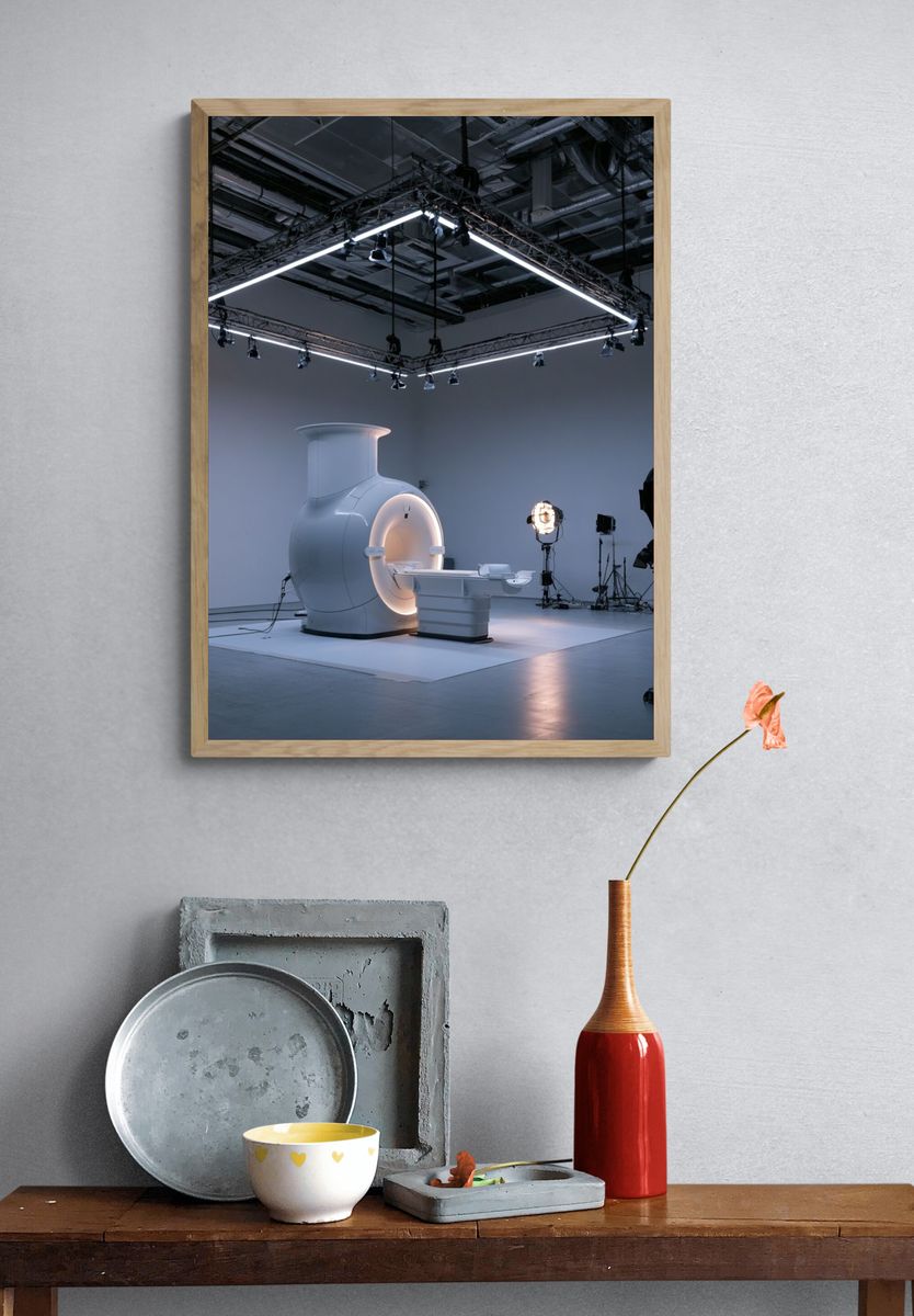 Futuristic MRI Studio Photography Poster. — room view 3