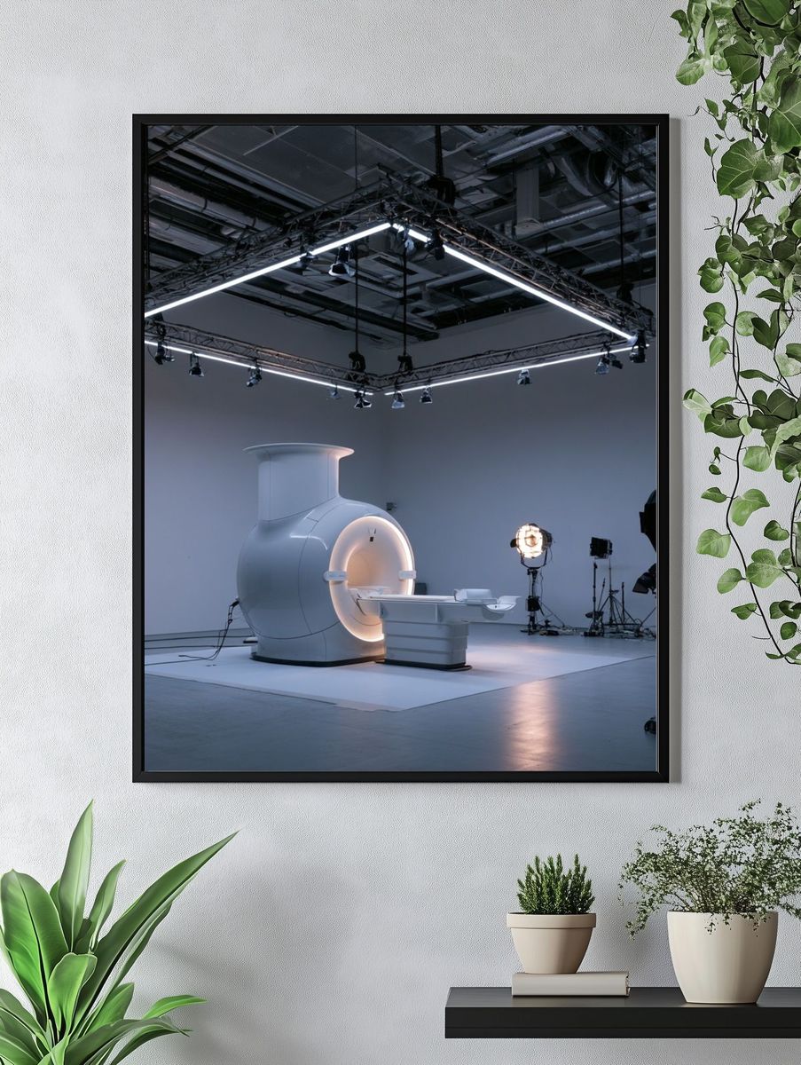 Futuristic MRI Studio Photography Poster. — room view 4
