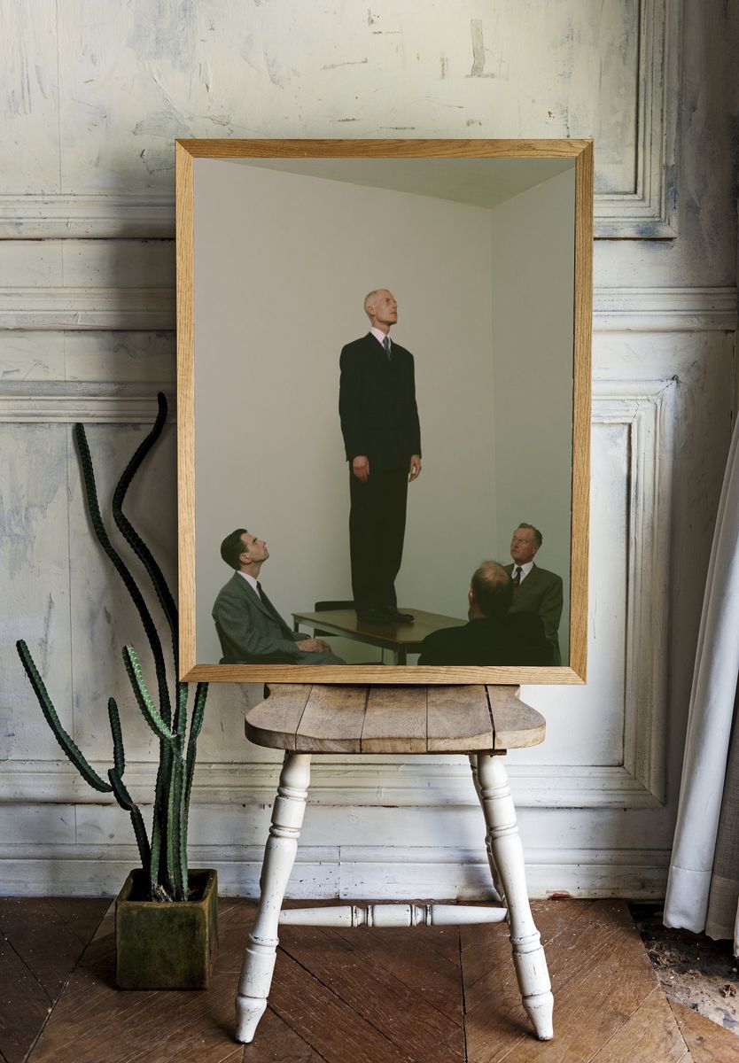 Surreal Office Meeting Poster. room preview