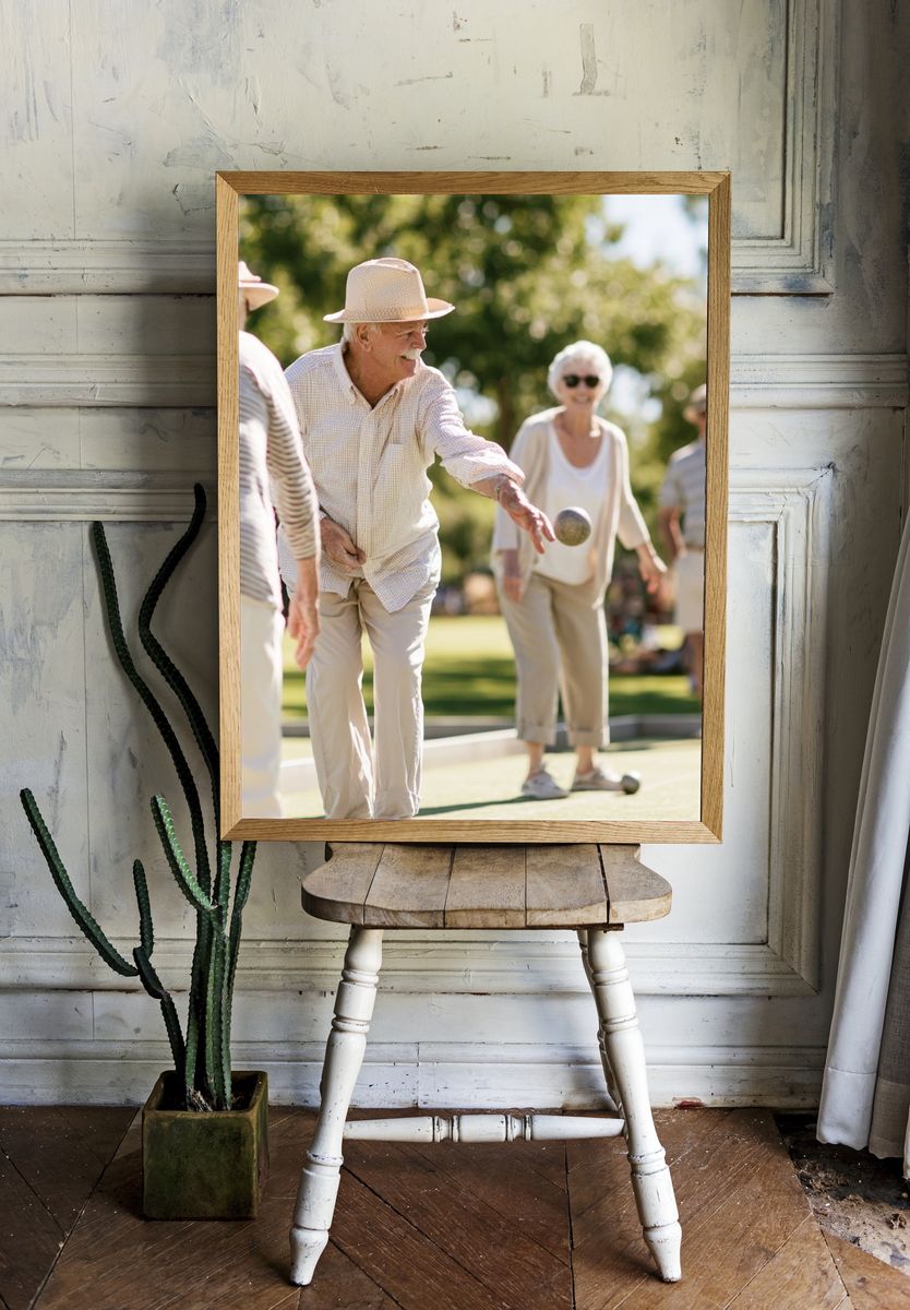 Lawn Bowling Friends Photography Poster. — room view 1