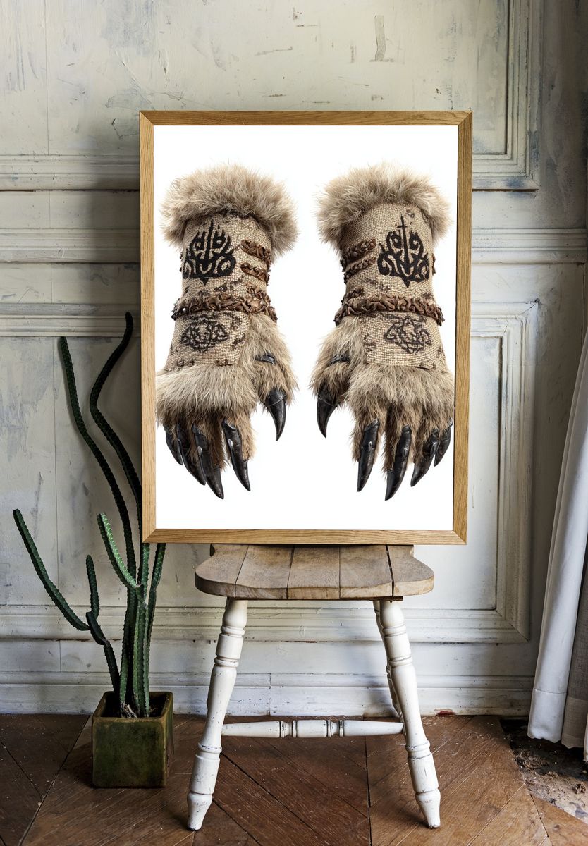 Ceremonial Beast Hands Photography Poster. — room view 1