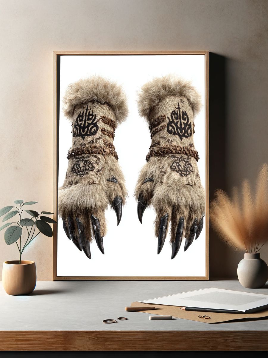 Ceremonial Beast Hands Photography Poster. — room view 2