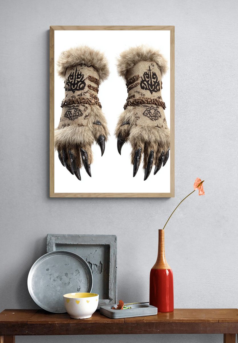 Ceremonial Beast Hands Photography Poster. — room view 3