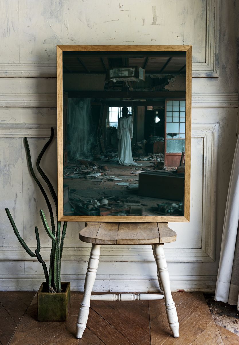 Haunted Abandoned House Photography Poster. room preview