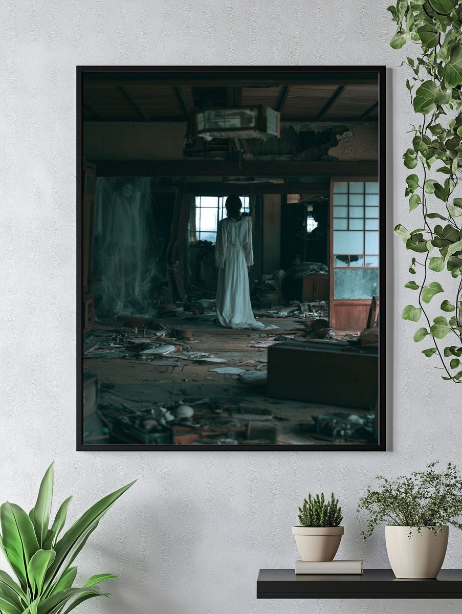 Haunted Abandoned House Photography Poster. — room view 4