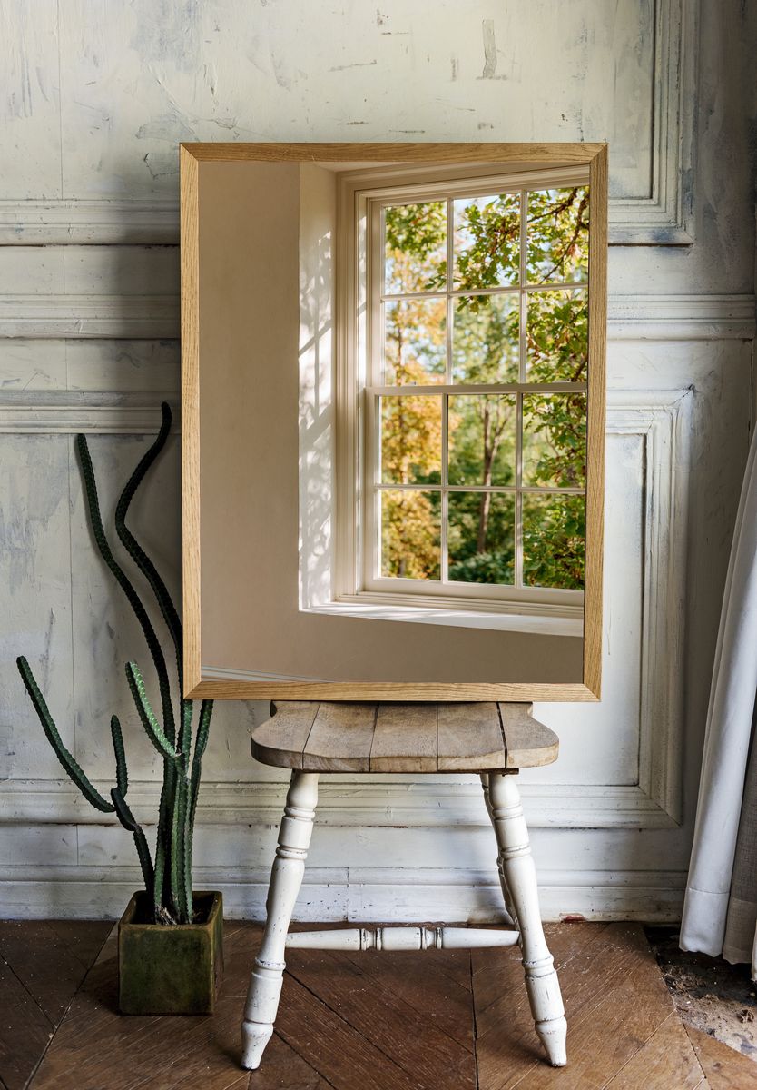 Sunlit Window View Photography Poster. — room view 1