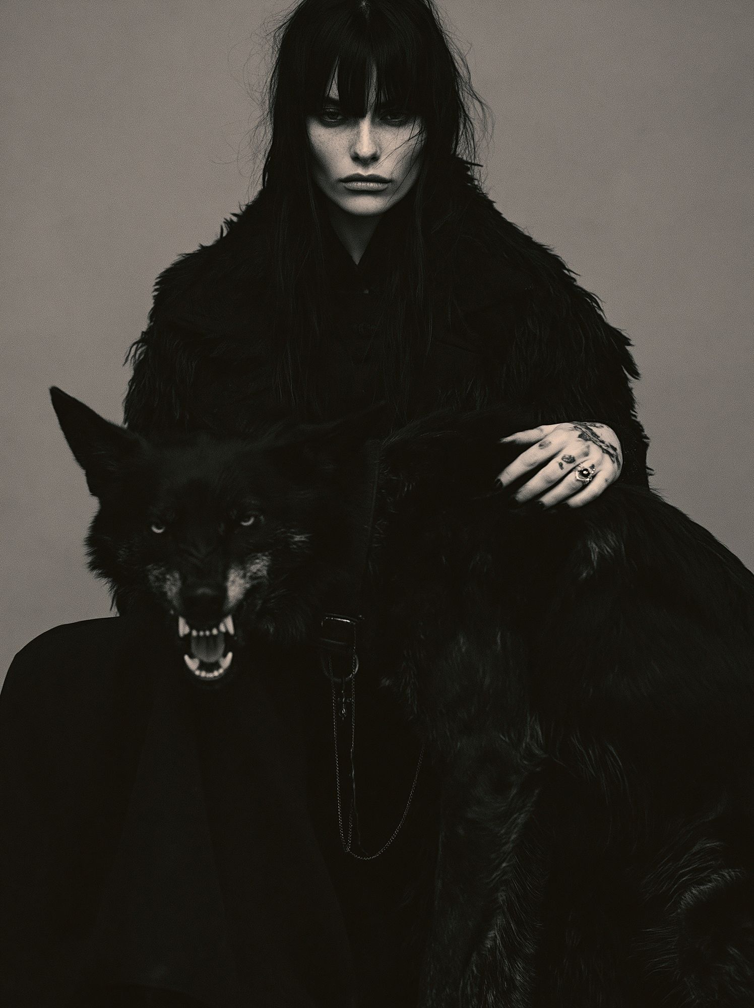 Gothic Wolf Portrait Photography Poster. poster — photography art