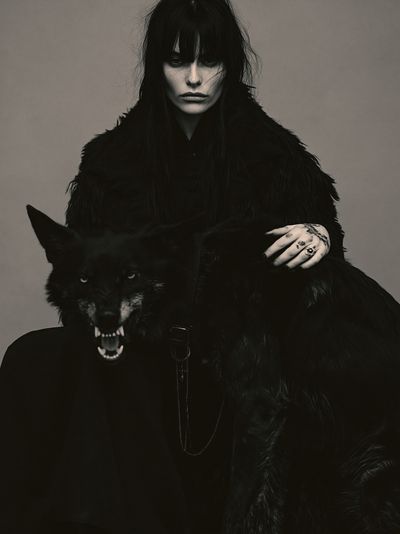 Gothic Wolf Portrait Photography Poster.