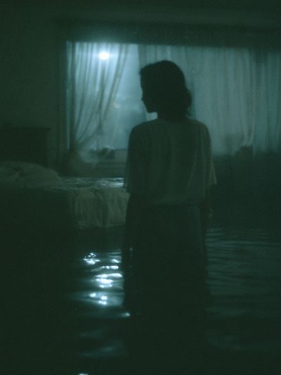 Moody Silhouette Bedroom Poster.