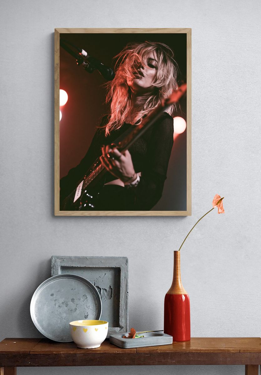 Live Guitarist Portrait Print. — room view 3