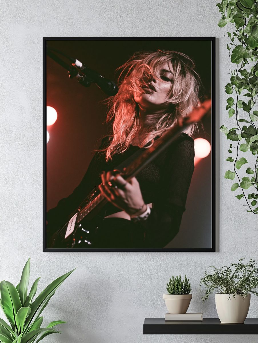 Live Guitarist Portrait Print. — room view 4