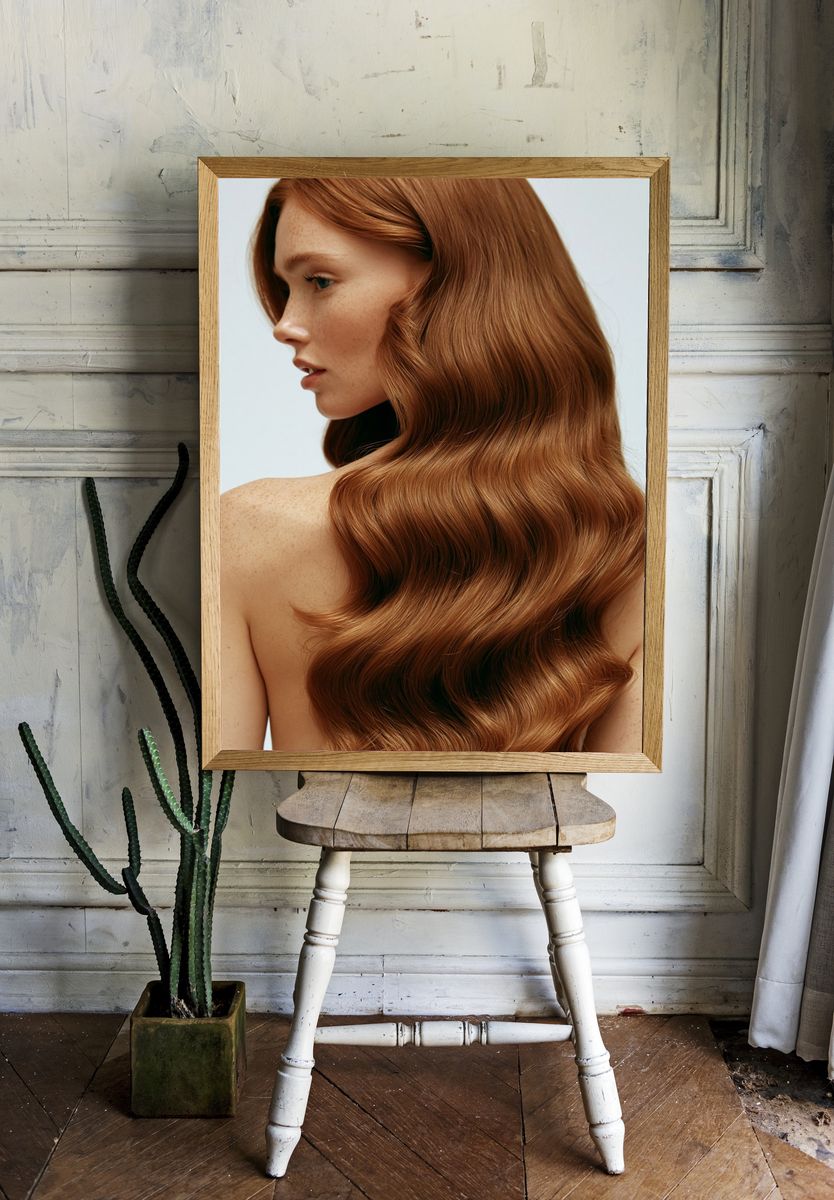 Red Hair Portrait Photography Poster. room preview