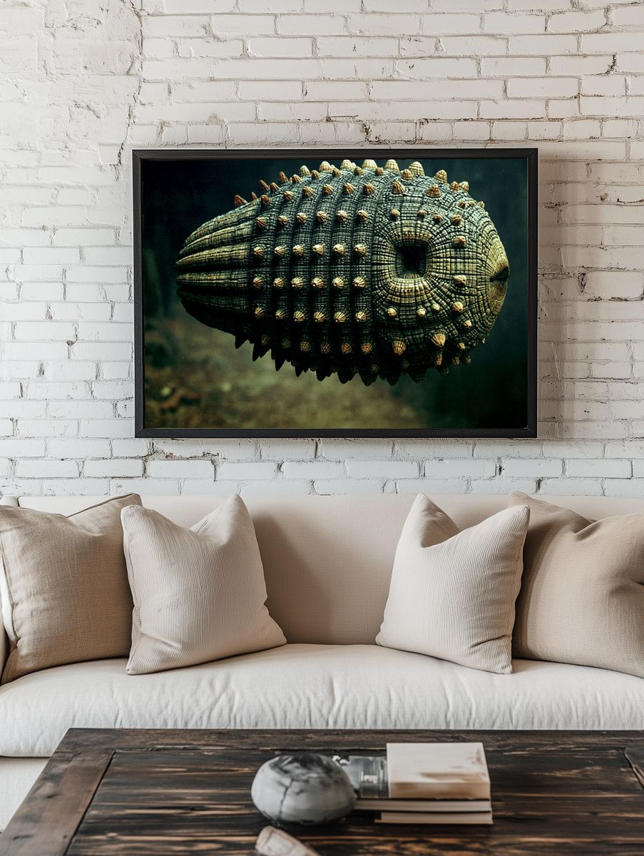 Armored Sea Creature Photography Poster. room preview