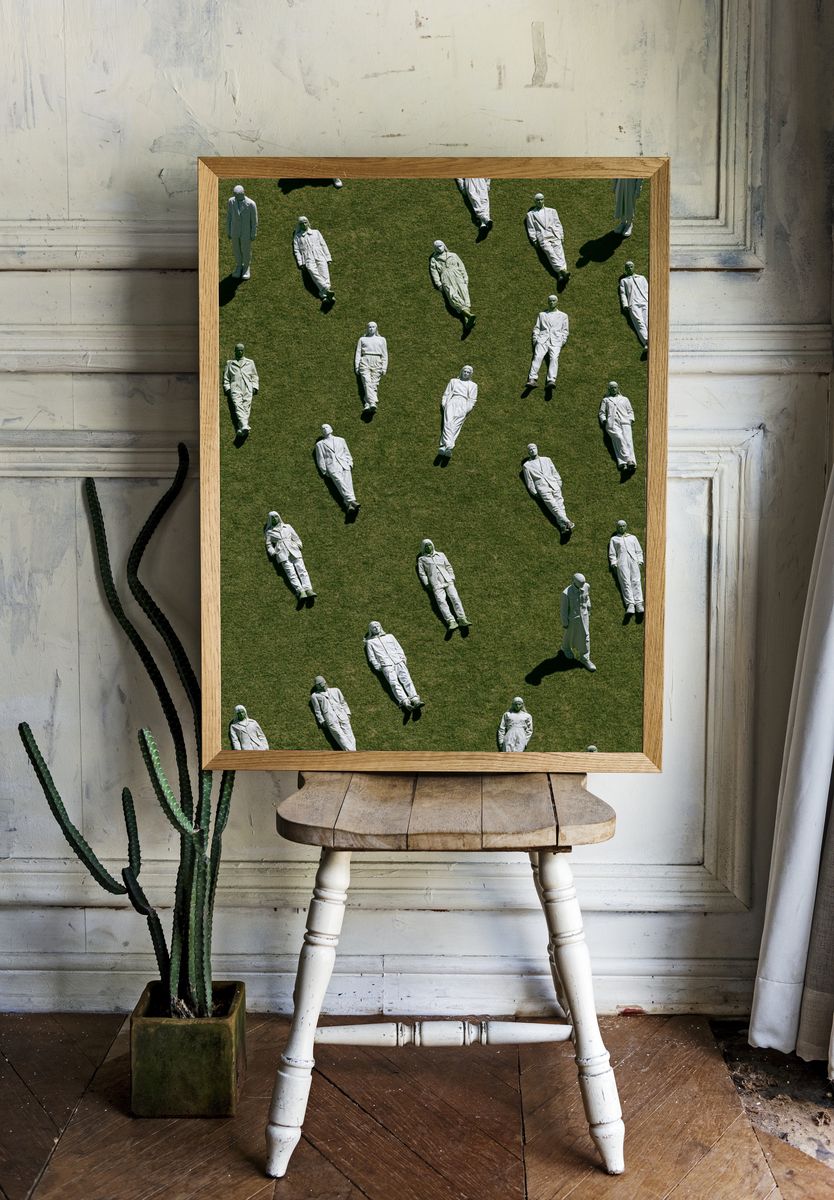 Floating Figures Photography Poster. room preview