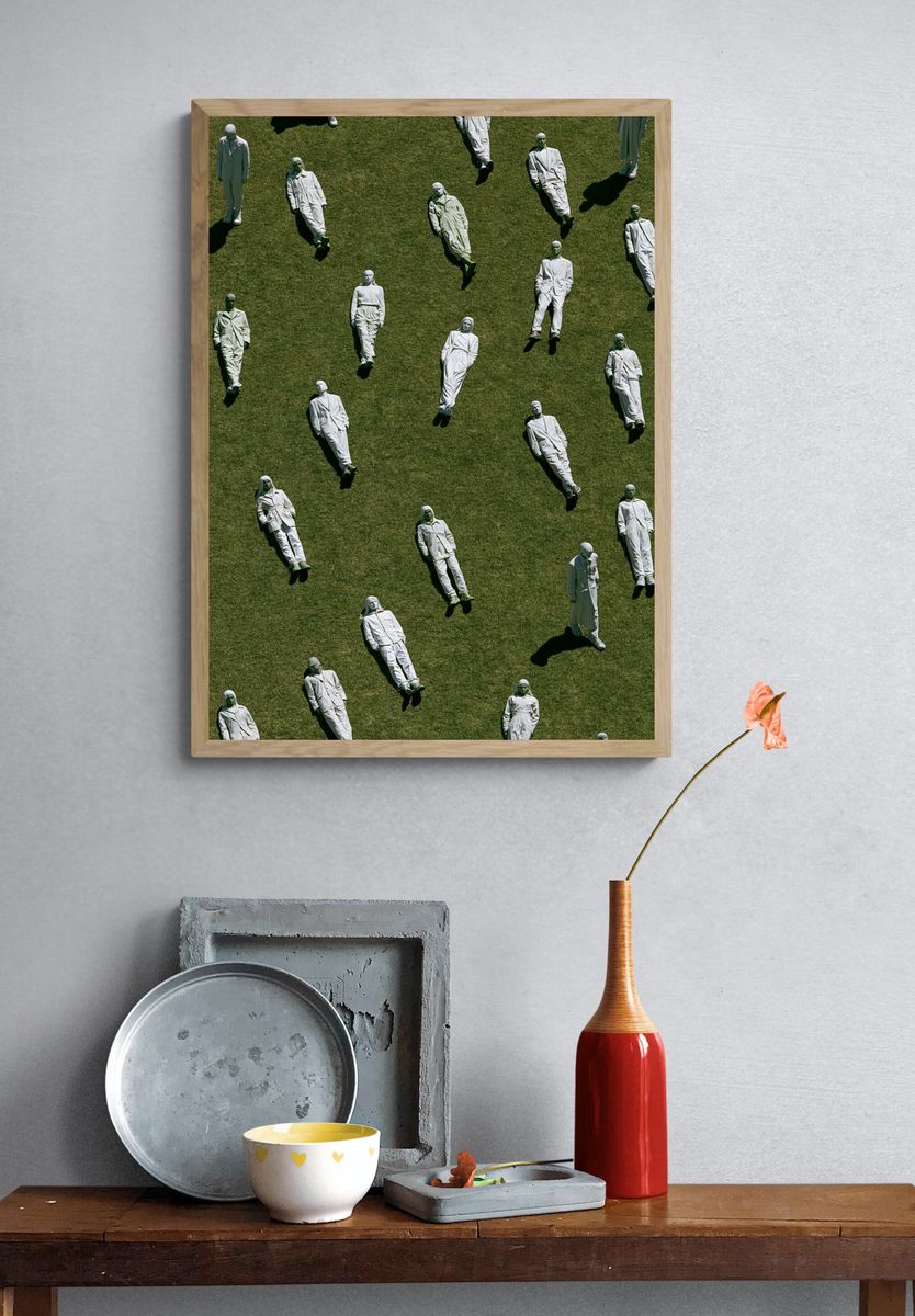 Floating Figures Photography Poster. — room view 3