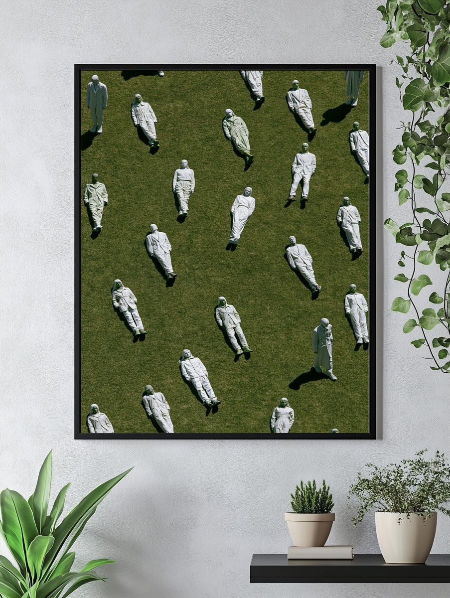 Floating Figures Photography Poster. — room view 4