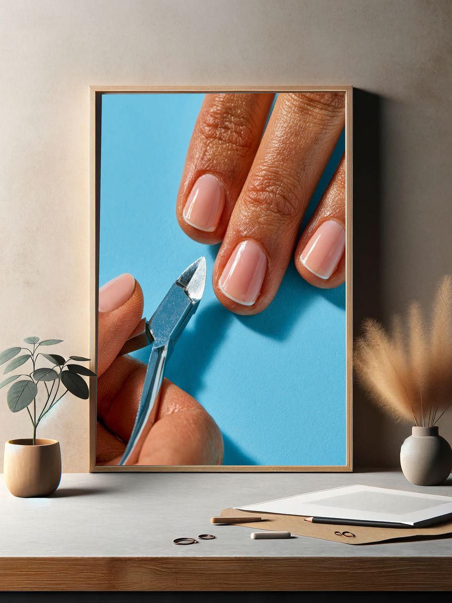 Manicure Close-Up Photography Poster. — room view 2
