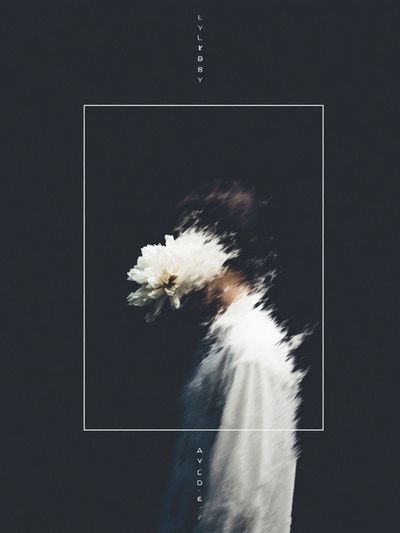 Blurred Floral Figure Photography Poster.
