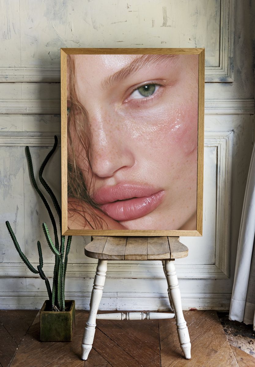 Freckled Portrait Photography Poster. room preview