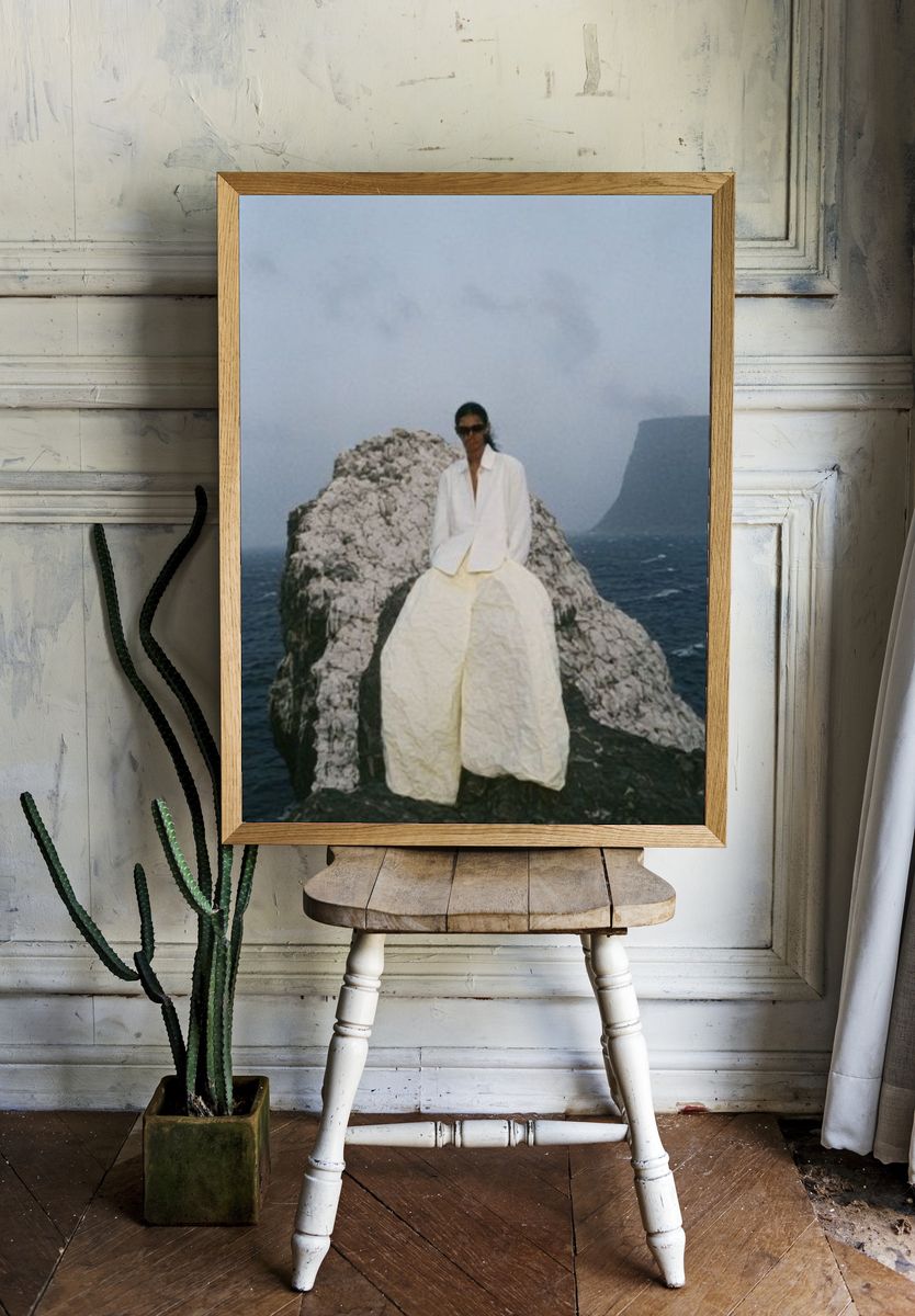 Coastal Fashion Portrait Poster. room preview