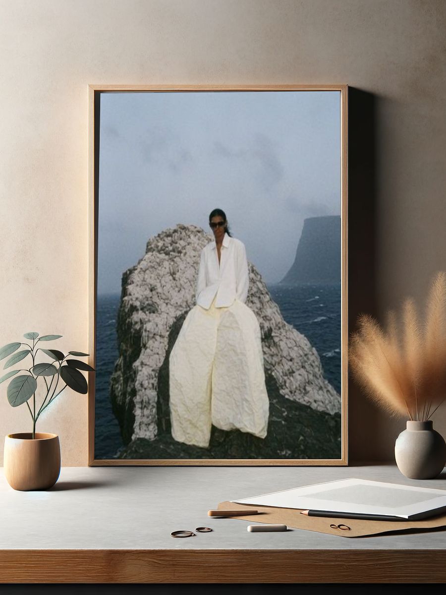 Coastal Fashion Portrait Poster. — room view 2