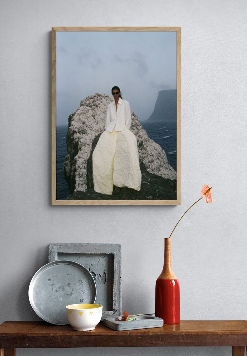 Coastal Fashion Portrait Poster. — room view 3