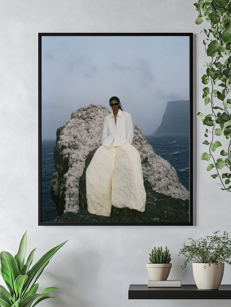 Coastal Fashion Portrait Poster. — room view 4