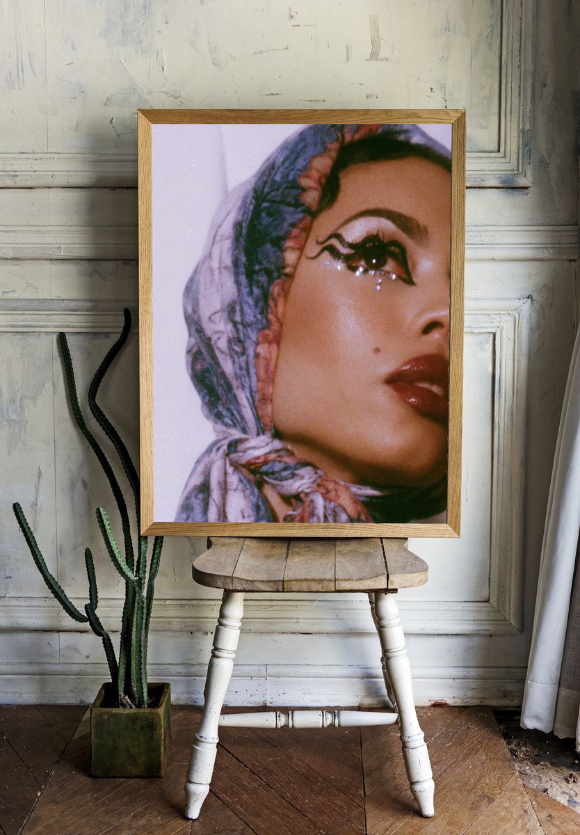 Dreamy Hijab Portrait Photography Poster. room preview