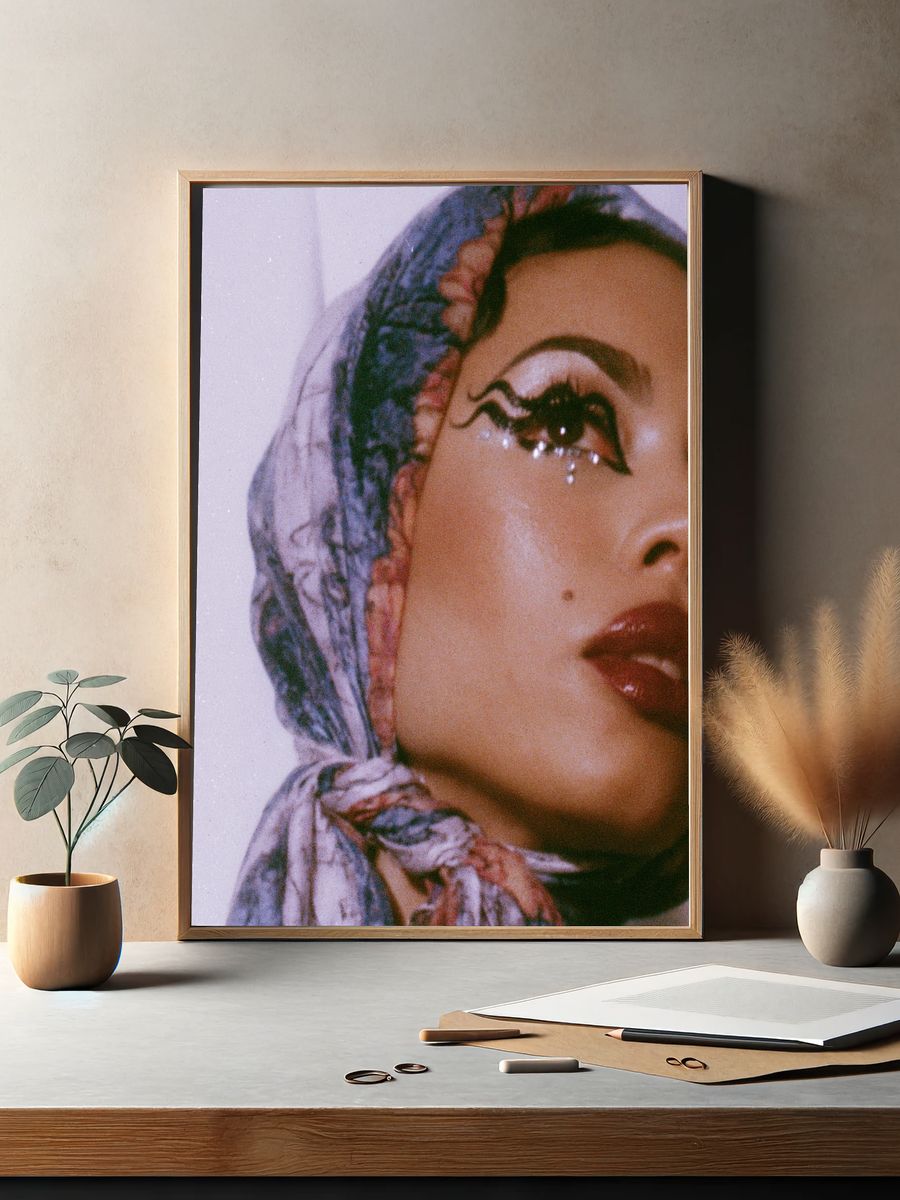 Dreamy Hijab Portrait Photography Poster. — room view 2