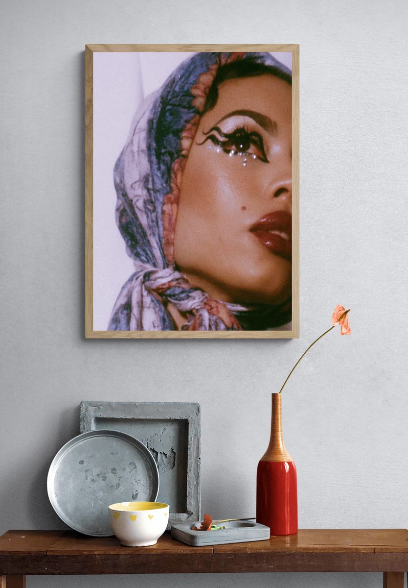 Dreamy Hijab Portrait Photography Poster. — room view 3
