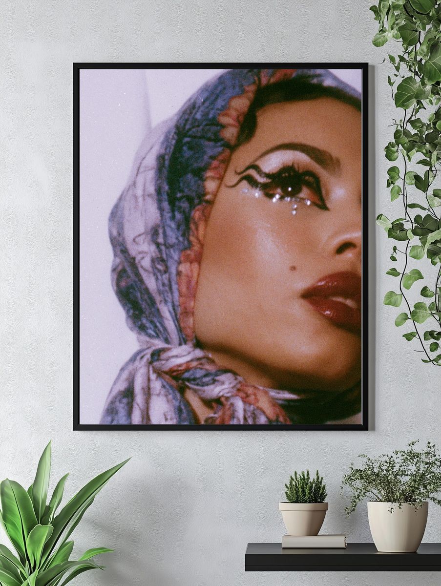 Dreamy Hijab Portrait Photography Poster. — room view 4