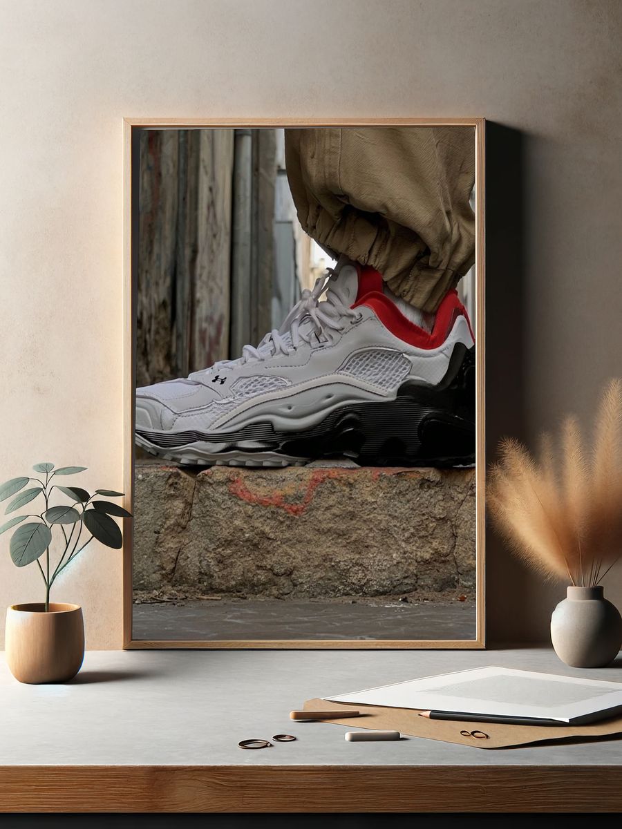 Urban Sneaker Street Photography Poster. — room view 2