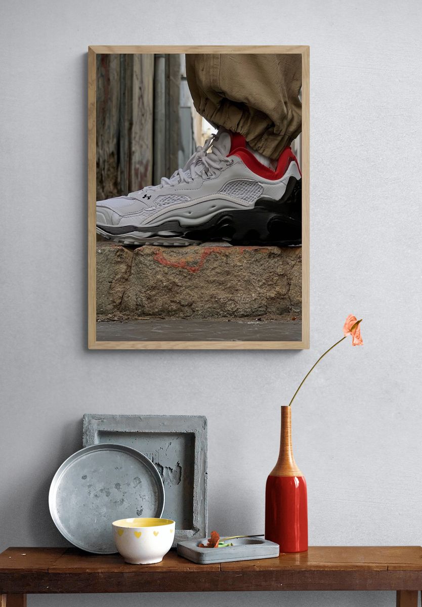 Urban Sneaker Street Photography Poster. — room view 3