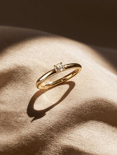 Gold Diamond Ring Photography Poster.