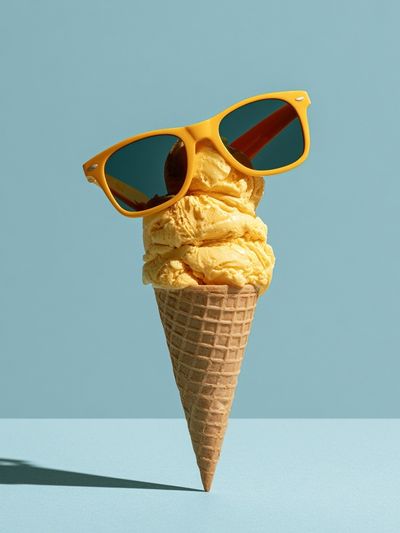 Ice Cream Sunglasses Photography Poster.