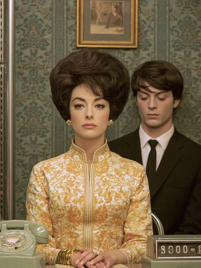 Retro Salon Portrait Poster. poster