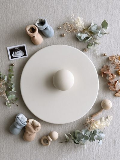 Neutral Baby Flat Lay Photography Poster.
