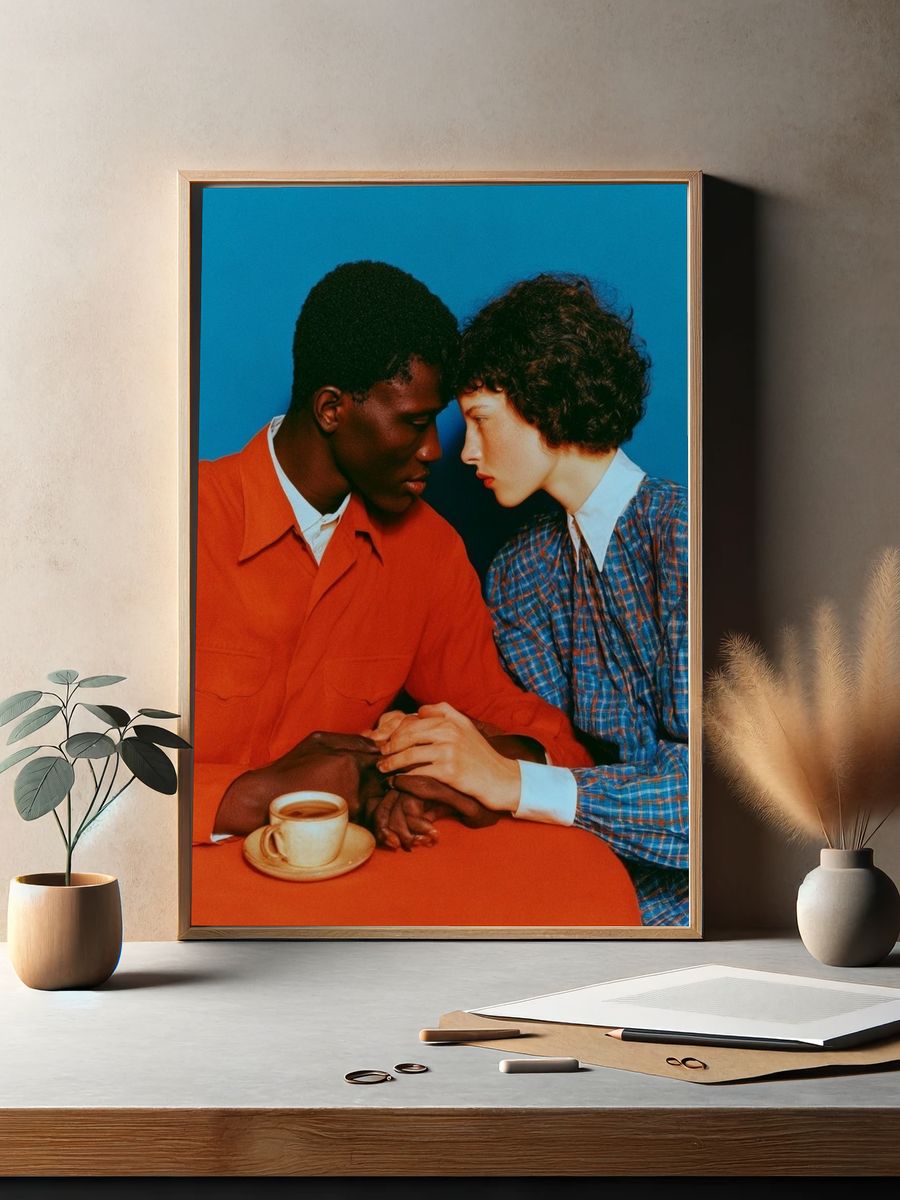 Intimate Couple Portrait Photography Poster. — room view 2
