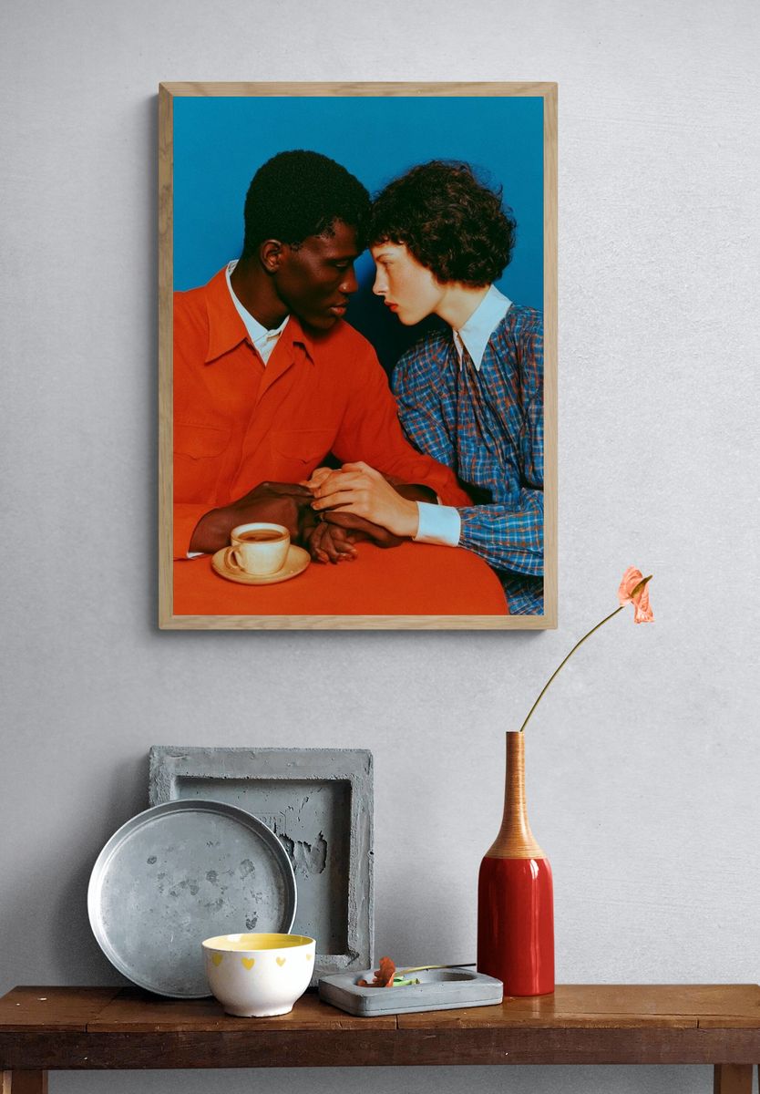 Intimate Couple Portrait Photography Poster. — room view 3