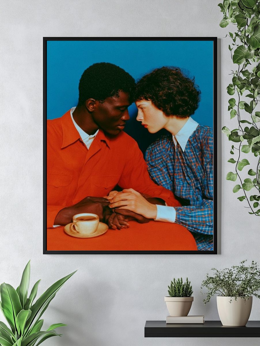 Intimate Couple Portrait Photography Poster. — room view 4