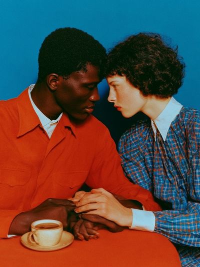 Intimate Couple Portrait Photography Poster.