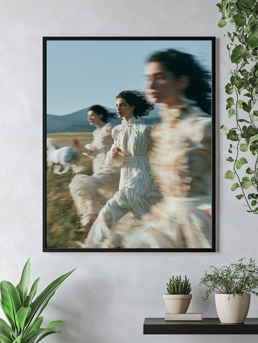 Running Women Fashion Poster. — room view 4